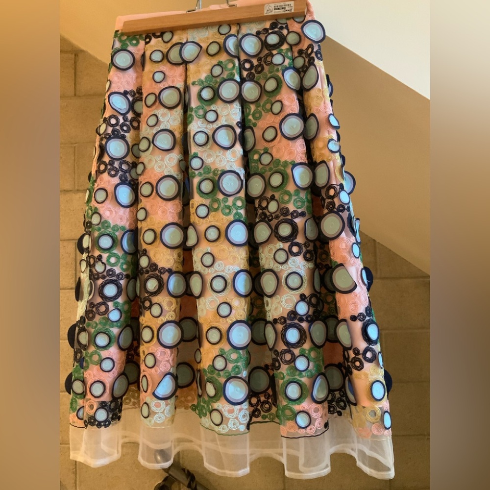 Anthropologie multicolor skirt  0 XS